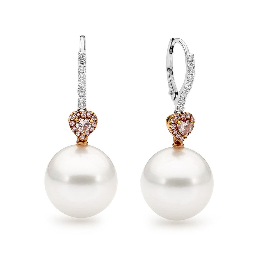 Pink Diamond Earrings Perth