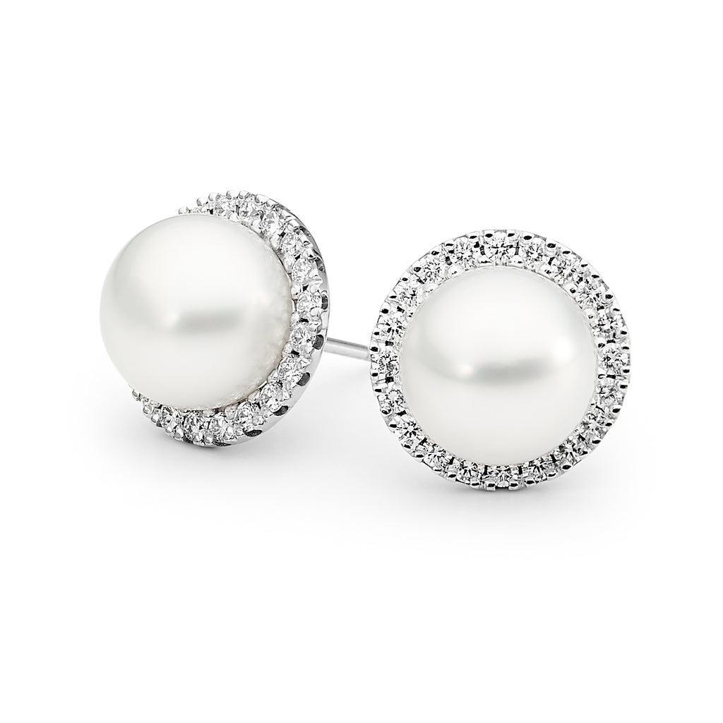 Pearl Halo Earrings jewellery stores perth perth jewellery stores australian jewellery designers online jewellery shop perth jewellery shop jewellery shops perth perth jewellers jewellery perth jewellers in perth diamond jewellers perth bridal jewellery australia pearl jewellery australian pearls diamonds and pearls perth