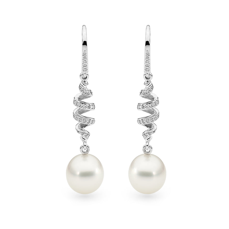 Diamond Spiral Earrings White Gold Diamond Earrings  jewellery stores perth perth jewellery stores australian jewellery designers online jewellery shop perth jewellery shop jewellery shops perth perth jewellers jewellery perth jewellers in perth diamond jewellers perth bridal jewellery australia pearl jewellery australian pearls
