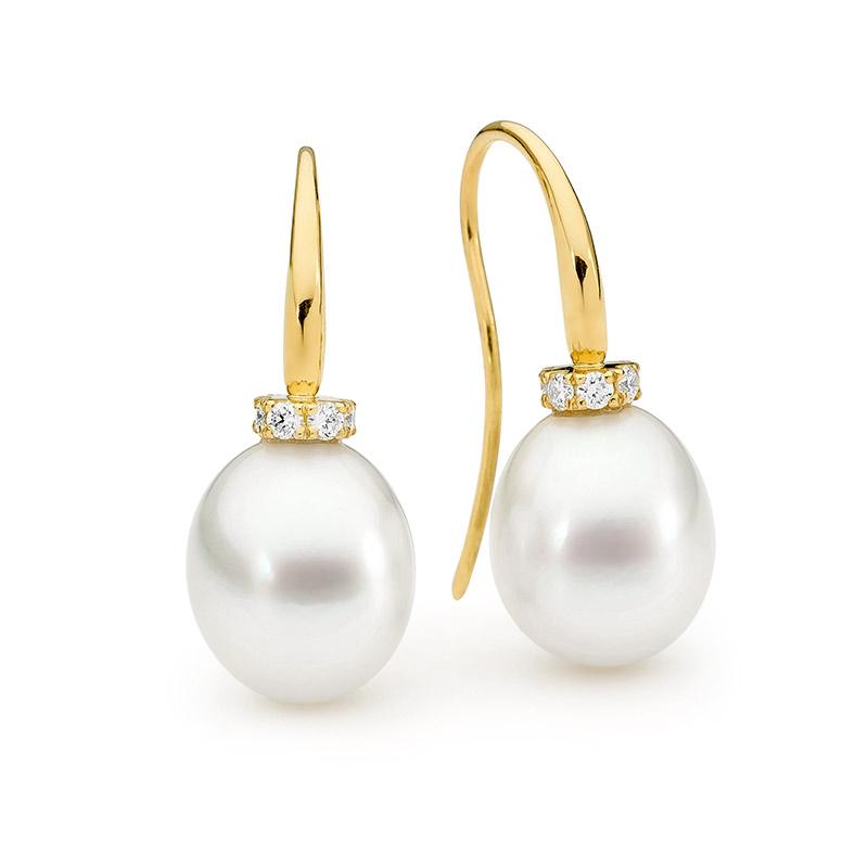 Pearl and Diamond French Hook Earrings Pearl and diamond earrings pearl jewellery australian pearls diamonds and pearls perth jewellery stores perth perth jewellery stores australian jewellery designers online jewellery shop perth jewellery shop jewellery shops perth perth jewellers jewellery perth jewellers in perth diamond jewellers perth bridal jewellery australia