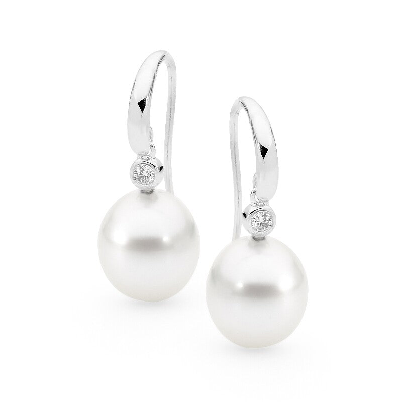 Rounded french hook pearl and diamond earrings jewellery stores perth perth jewellery stores australian jewellery designers online jewellery shop perth jewellery shop jewellery shops perth perth jewellers jewellery perth jewellers in perth diamond jewellers perth bridal jewellery australia pearl jewellery australian pearls