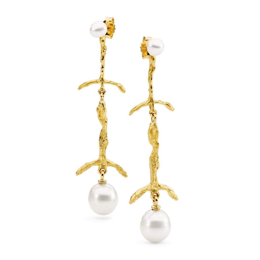 18ct yellow gold coastal enhancers earrings