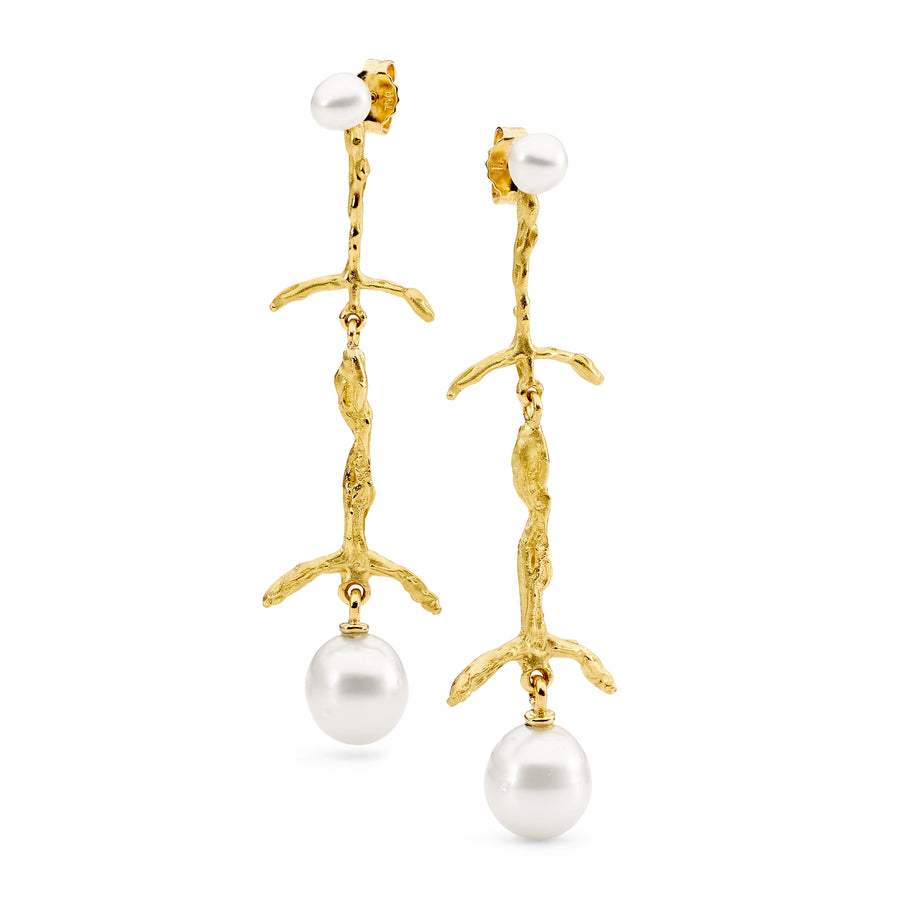 18ct yellow gold coastal enhancers earrings