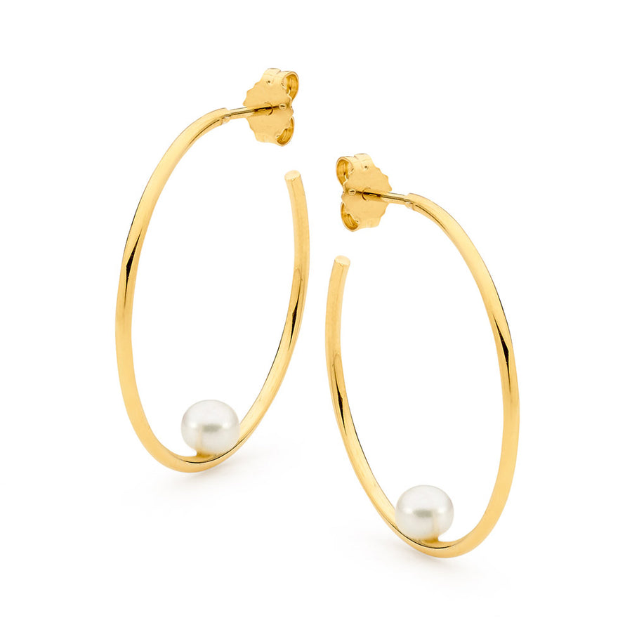 Australian Pearl Hoop Gold Earrings Perth jewellery stores perth perth jewellery stores australian jewellery designers online jewellery shop perth jewellery shop jewellery shops perth perth jewellers jewellery perth jewellers in perth diamond jewellers perth bridal jewellery australia pearl jewellery australian pearls diamonds and pearls perth