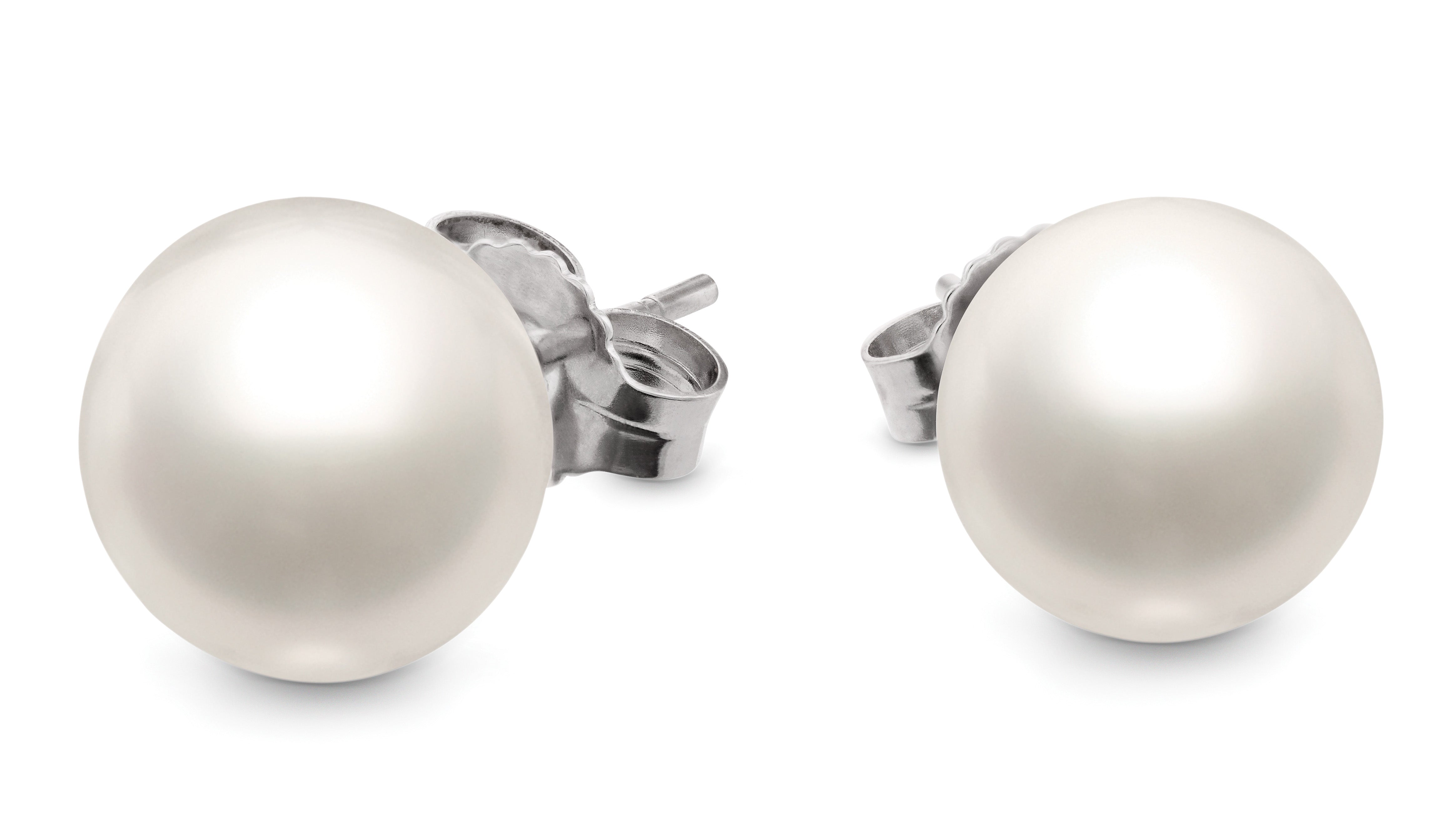 11mm Golden South Sea Round Pearl Stud Earrings- Choose Your Quality