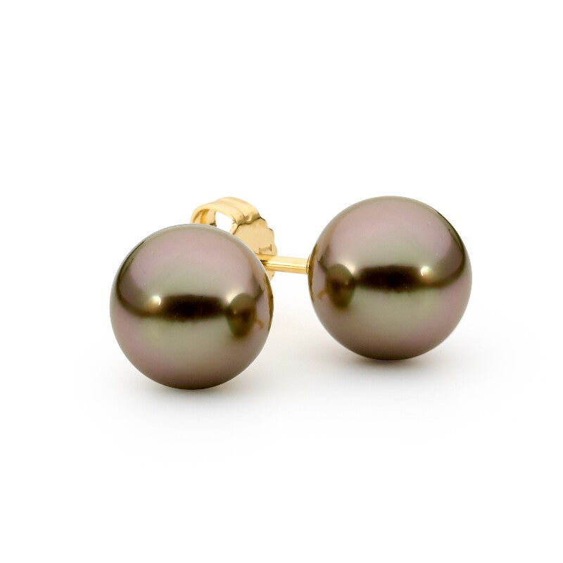 Black pearl sales earrings gold