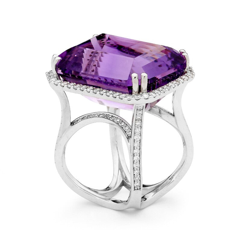 Magnifera Amethyst and Diamond Ring online jewellery shop buy jewellery online jewellers in perth perth jewellery stores wedding jewellery australia diamonds for sale perth gold jewellery perth engagement rings for women engagement rings australia custom engagement rings perth designer engagement rings unique engagement rings diamond engagement rings diamonds perth