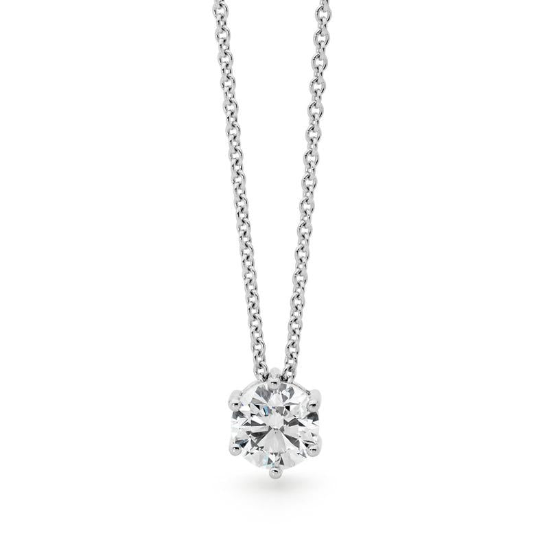 Claw Set Diamond Necklet