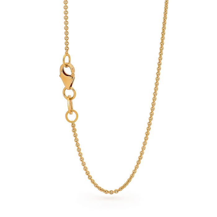 Solid Gold Necklace 18ct Chain 18ct Solid Gold Fine Oval Belcher